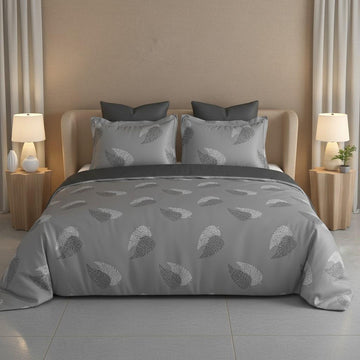 Grey Petal – 650 TC Luxury Bedsheet Set