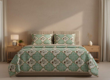 Rangoli King Size Premium Cotton Bedsheet
