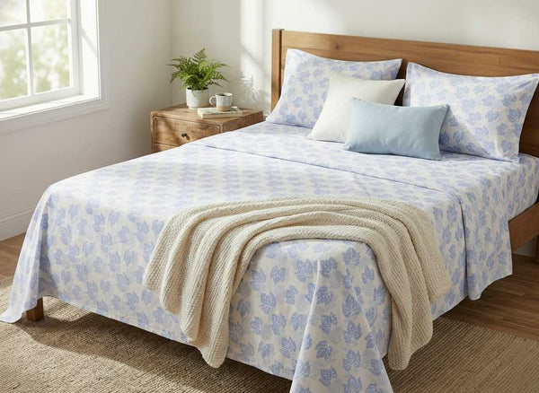 Velaré King Size Premium Cotton Bedsheet | 300 TC