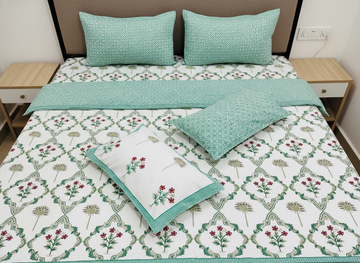 Petal Weave King Size Premium Cotton Bedsheet