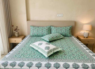 Pushkar Grace King Size Premium Cotton Bedsheet
