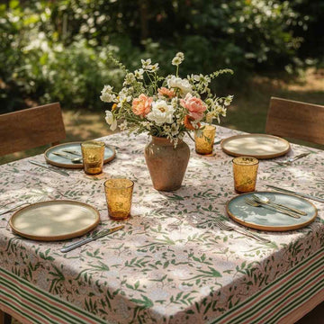 Vanika Cotton Hand Block Table Cover