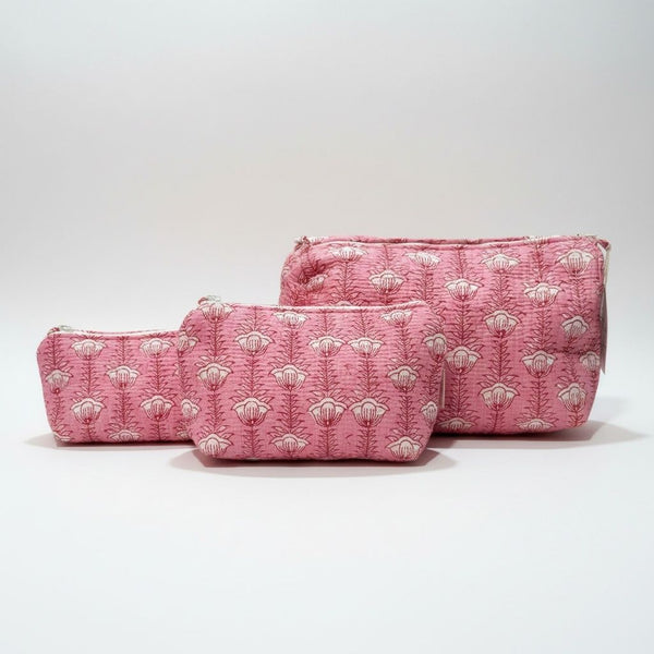 Pink affair Set of 3 Utility Pouches