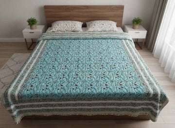 Ratna Jaipur Block Printed Premium Reversible Double Quilt
