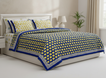 Neeraja Quilted Reversible Double Bedcover Set