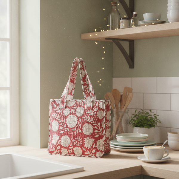 Rosey Printed Mini Tote Bag
