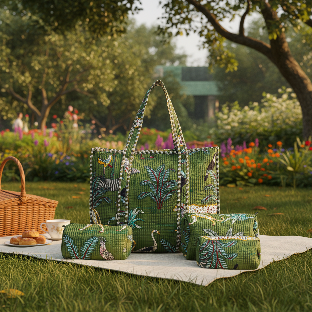 Jungle Safari Tote Bag Set of 4