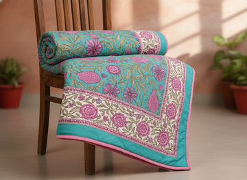 Sugandh Hand Block Printed Double Dohar