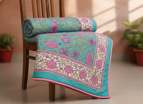 Sugandh Hand Block Printed Double Dohar