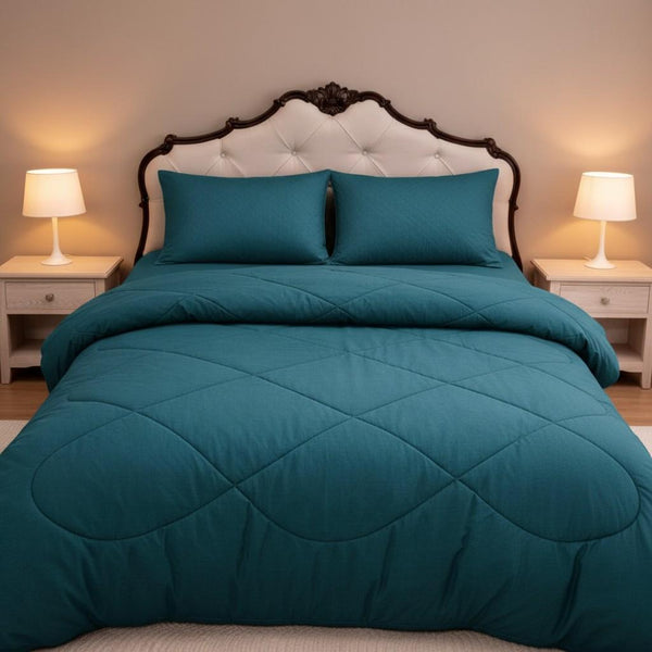 Shivoham Signature Auraluxe Solid 4 Pcs Comforter Set