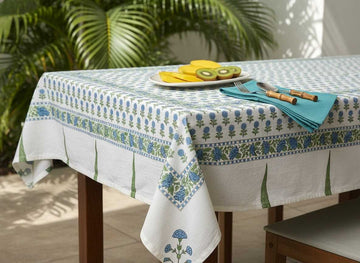 Neelbagh Cotton Hand Block Table Cover