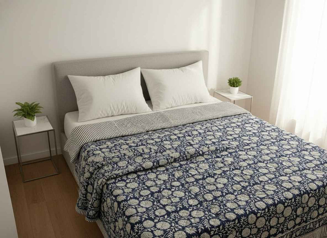 Neelam Block Printed Premium Reversible Double Quilt