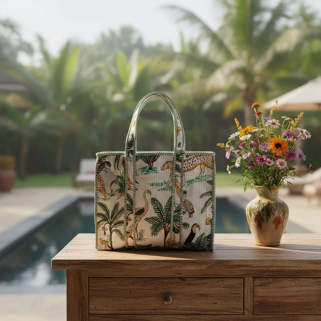 Botanica Tote Bag with Zip
