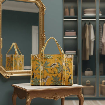 Marigold Hand Block Tote Bag
