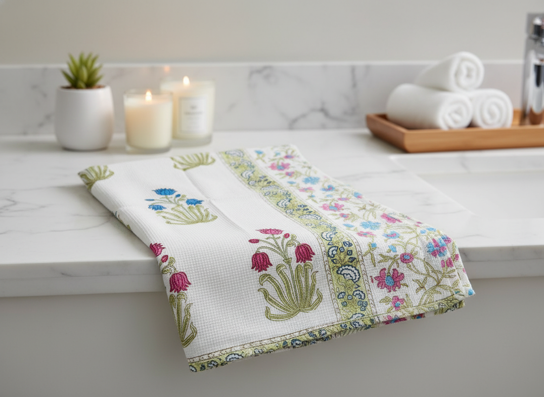 IndieBlock Block Print Towel