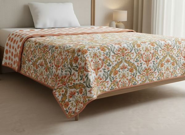 Sukoon Mulmul Cotton Reversible Single Dohar