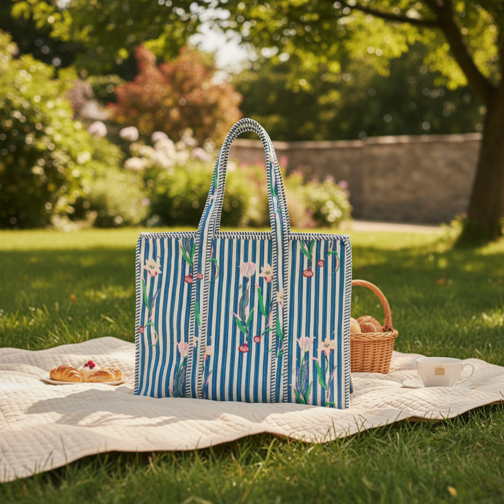 Rangriti Tote Bag with Zip