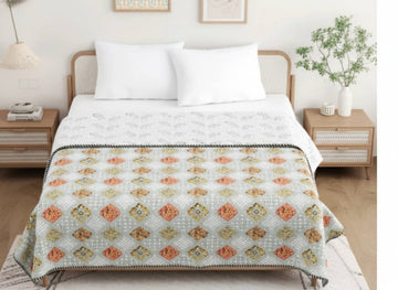 Azure Buta Cotton Reversible Single Dohar
