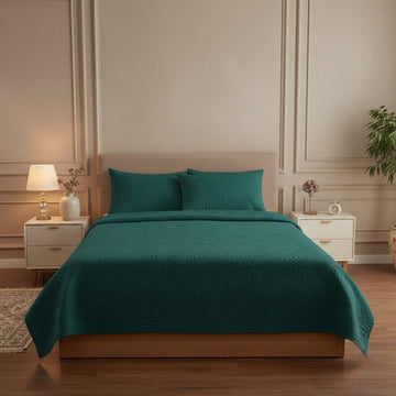 Regal Teal Haven Double Bedcover Set