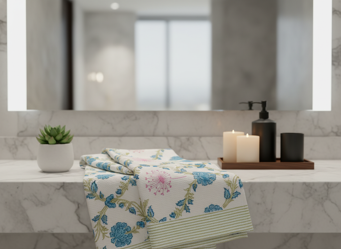 LeafLoom Block Print Towel