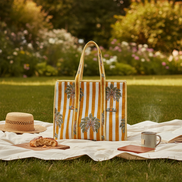 Marigold Hand Block Tote Bag