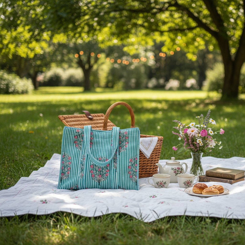 Heritage Loom Tote Bag with Zip