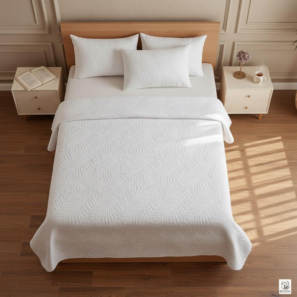 Ivory Haven Double Bedcover Set
